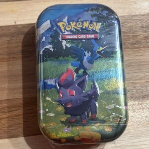 Pokemon Tin Case Blue Purple Red Green